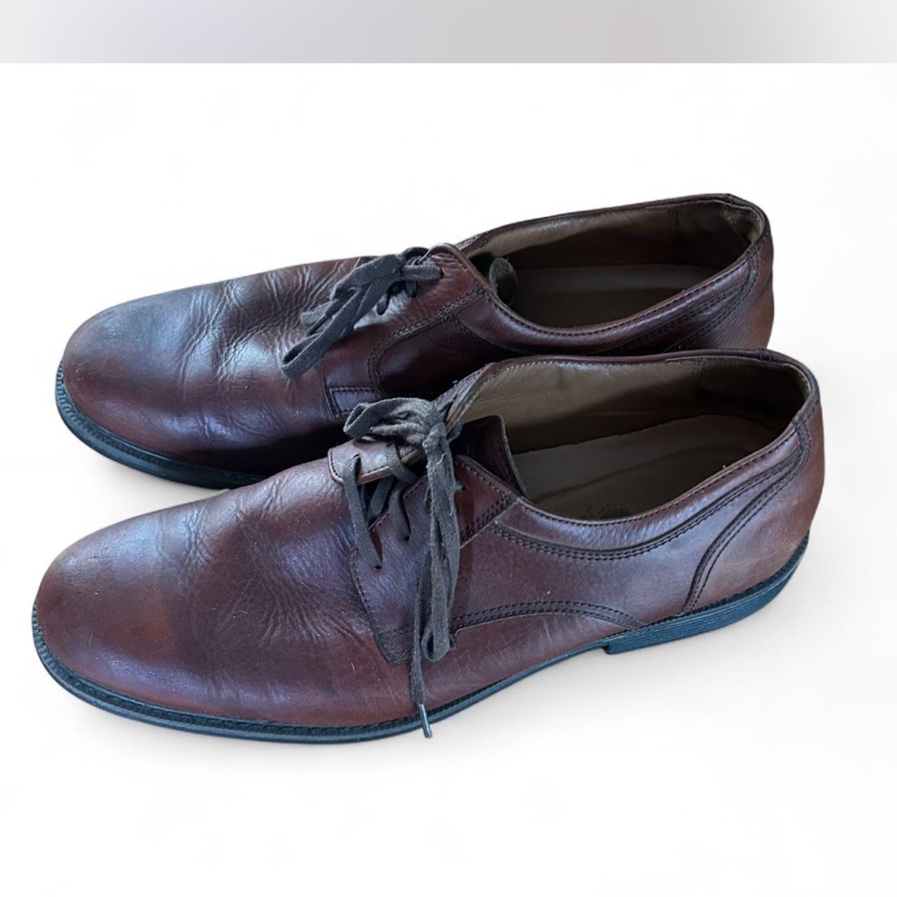 Johnston & Murphy Dark Brown Leather Oxfords